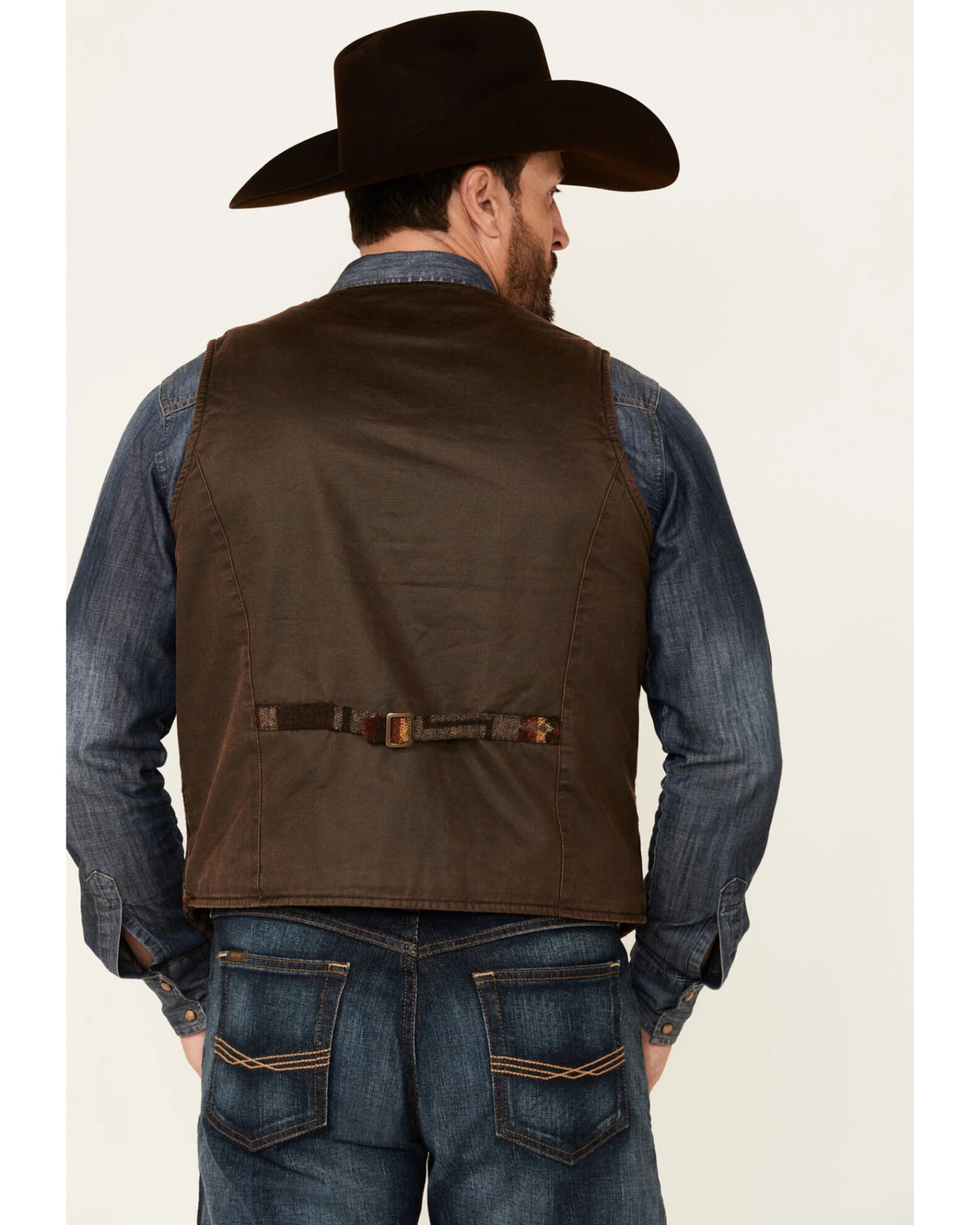 Outback Trading Co. Brown Owen Southwestern Print Snap-Front Vest 3 Outback Trading Co. Brown Owen Southwestern Print Snap-Front Vest