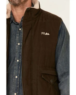 Powder River Outfitters Men's Concealed Carry Olive Brushed Canvas Storm Flap Vest 9 Powder River Outfitters Men's Concealed Carry Olive Brushed Canvas Storm Flap Vest -Western Cowboy Equipment Store 2000345235 341 P3