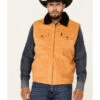 Cinch Men's Gold Sherpa-Lined Corduroy Zip-Front Vest 1 Cinch Men's Gold Sherpa-Lined Corduroy Zip-Front Vest -Western Cowboy Equipment Store 2000345588 200 P1