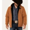 Cinch Men's Khaki Quilted Sherpa Lined Zip-Front Hooded Jacket 2 Cinch Men's Khaki Quilted Sherpa Lined Zip-Front Hooded Jacket -Western Cowboy Equipment Store 2000345762 250 P1