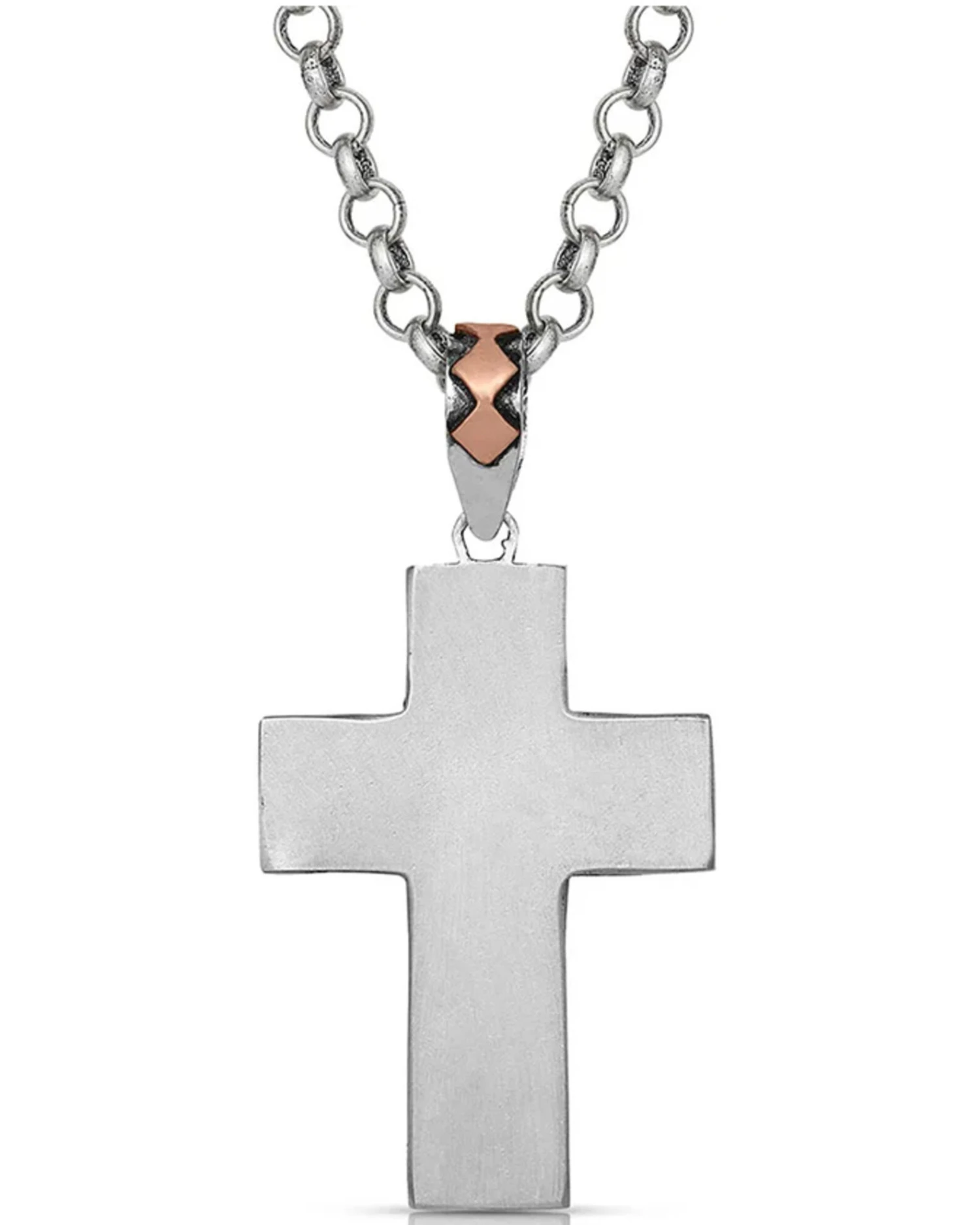 Montana Silversmiths Women's Antiqued Serrated Cross Necklace 4 Montana Silversmiths Women's Antiqued Serrated Cross Necklace - Image 2