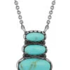 Montana Silversmiths Women's Illusion Turquoise Necklace 2 Montana Silversmiths Women's Illusion Turquoise Necklace -Western Cowboy Equipment Store 2000345923 040 P1