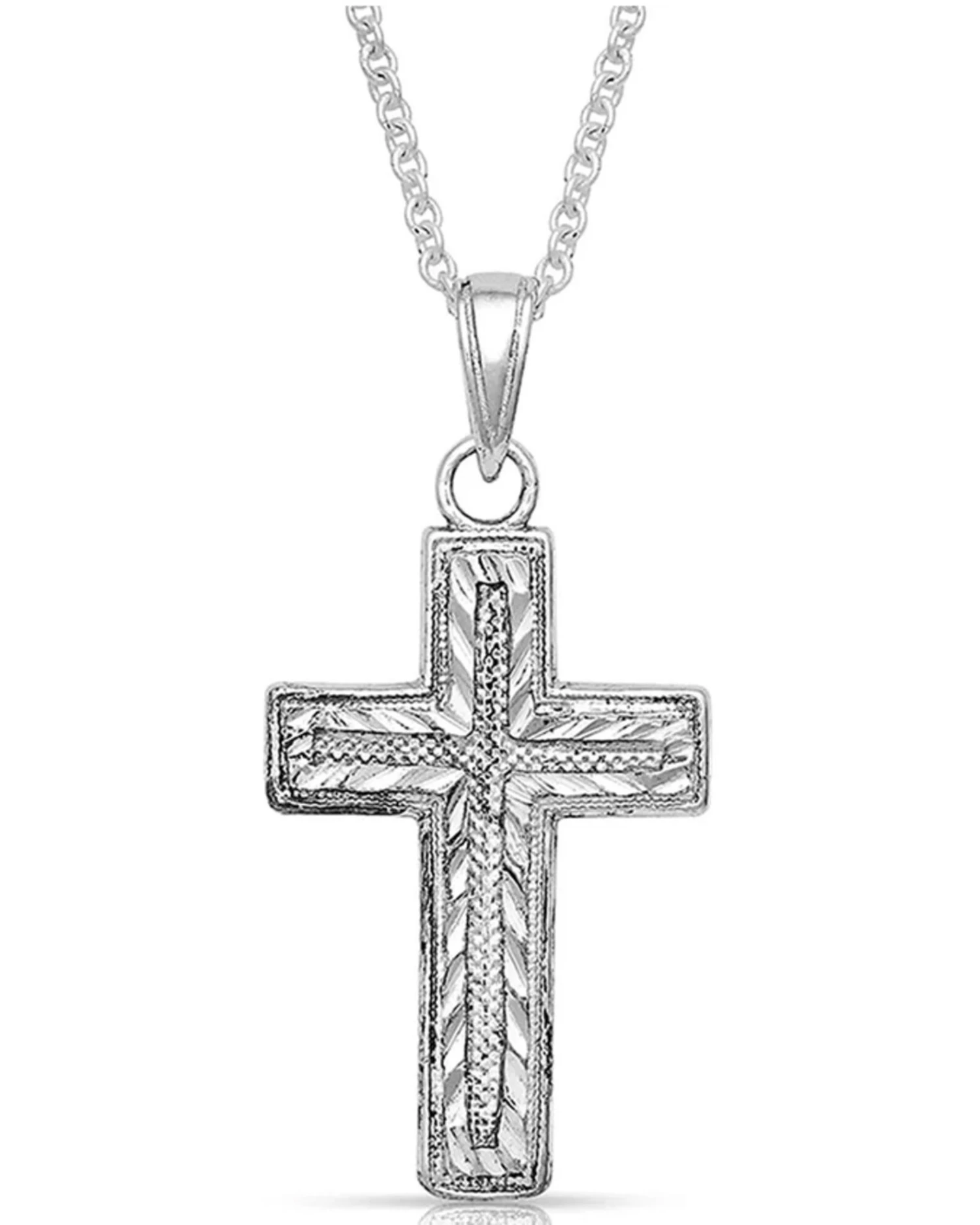 Montana Silversmiths Women's Captured In The Faith Cross Necklace 3 Montana Silversmiths Women's Captured In The Faith Cross Necklace