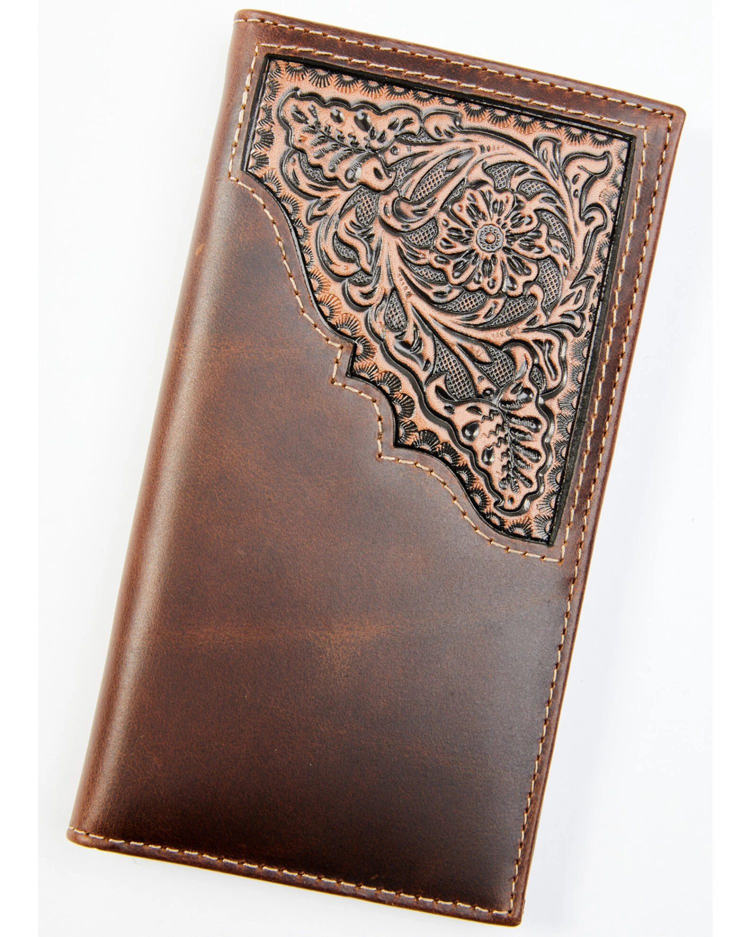 Cody James Men's Brown Rodeo Tooled Leather Wallet 4 Cody James Men's Brown Rodeo Tooled Leather Wallet - Image 2