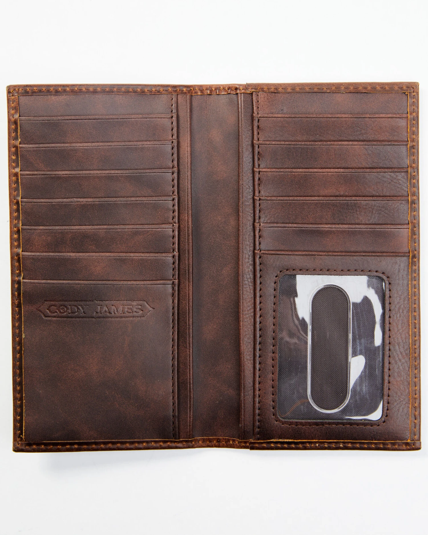Cody James Men's Brown Rodeo Tooled Leather Wallet 3 Cody James Men's Brown Rodeo Tooled Leather Wallet