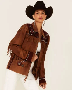 Double D Ranch Women's Sunitah Zip-Front Suede Jacket 9 Double D Ranch Women's Sunitah Zip-Front Suede Jacket -Western Cowboy Equipment Store 2000347581 280 P1