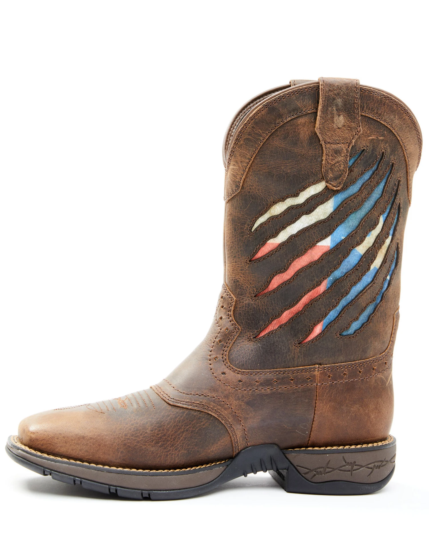 Brothers & Sons Men's Texas Flag Lite Western Performance Boots - Broad Square Toe 3 Brothers & Sons Men's Texas Flag Lite Western Performance Boots - Broad Square Toe