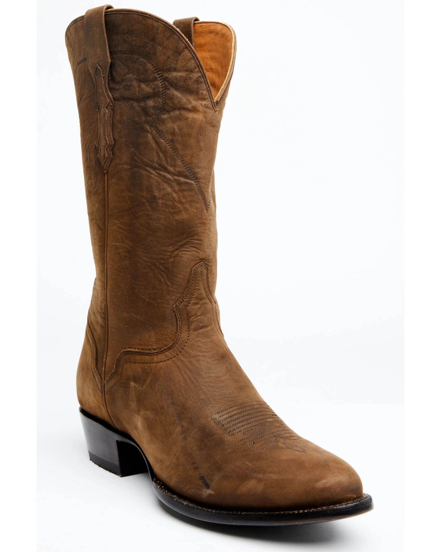 El Dorado Men's Brown Western Boots - Round Toe 3 El Dorado Men's Brown Western Boots - Round Toe