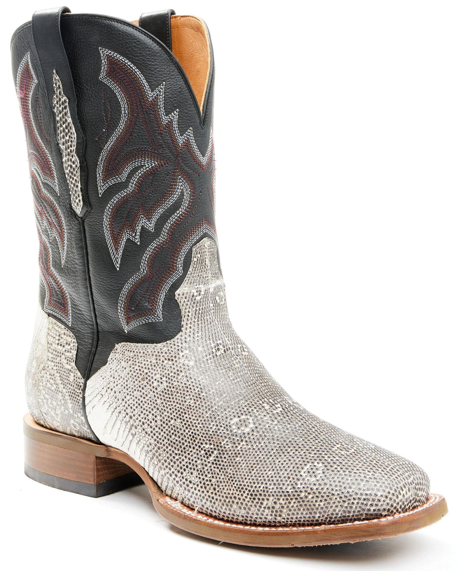 El Dorado Men's Natural Ring Tail Lizard Exotic Western Boots - Broad Square Toe 9 El Dorado Men's Natural Ring Tail Lizard Exotic Western Boots - Broad Square Toe - Image 7