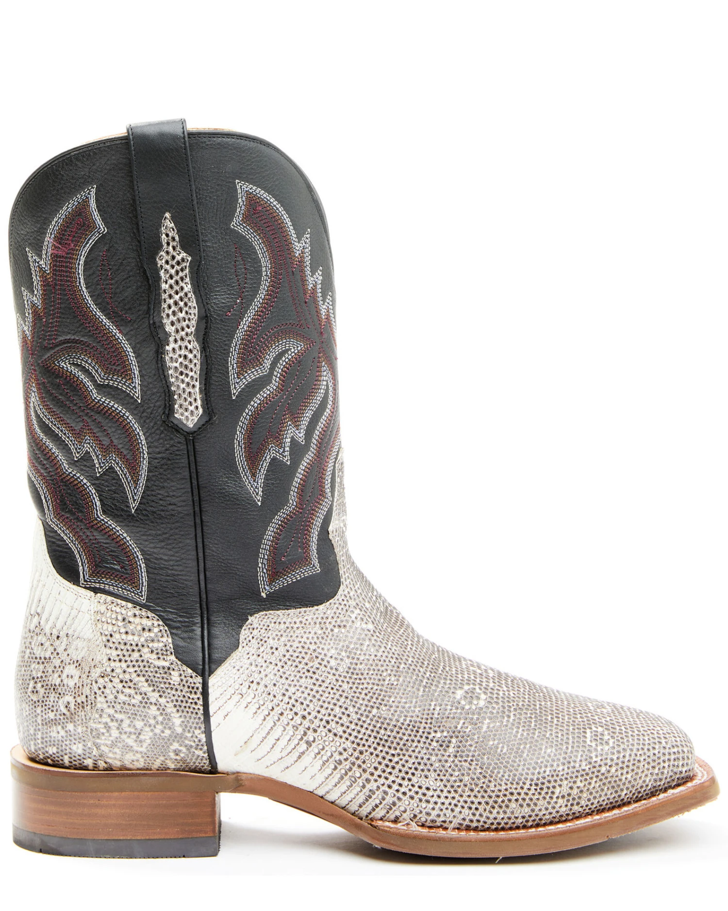 El Dorado Men's Natural Ring Tail Lizard Exotic Western Boots - Broad Square Toe 4 El Dorado Men's Natural Ring Tail Lizard Exotic Western Boots - Broad Square Toe - Image 2