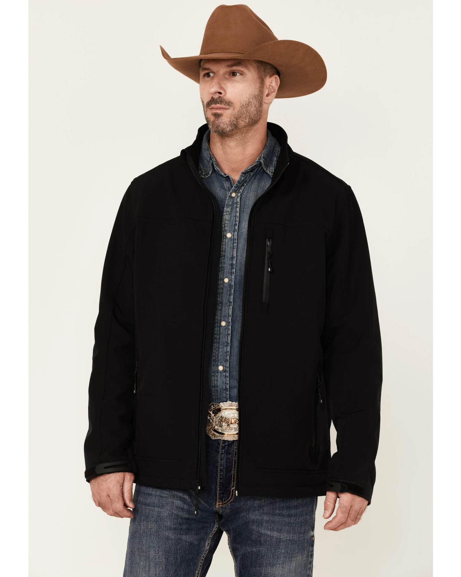 Cody James Core Men's American Embroidered Sleeve Zip-Front Steamboat Jacket 4 Cody James Core Men's American Embroidered Sleeve Zip-Front Steamboat Jacket - Image 2