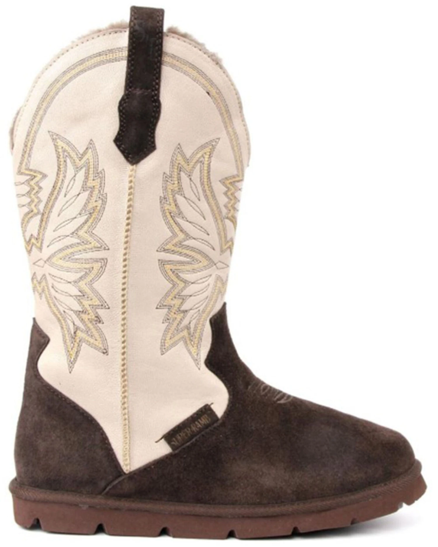 Superlamb Men's All Suede Western Boots - Round Toe 5 Superlamb Men's All Suede Western Boots - Round Toe - Image 3