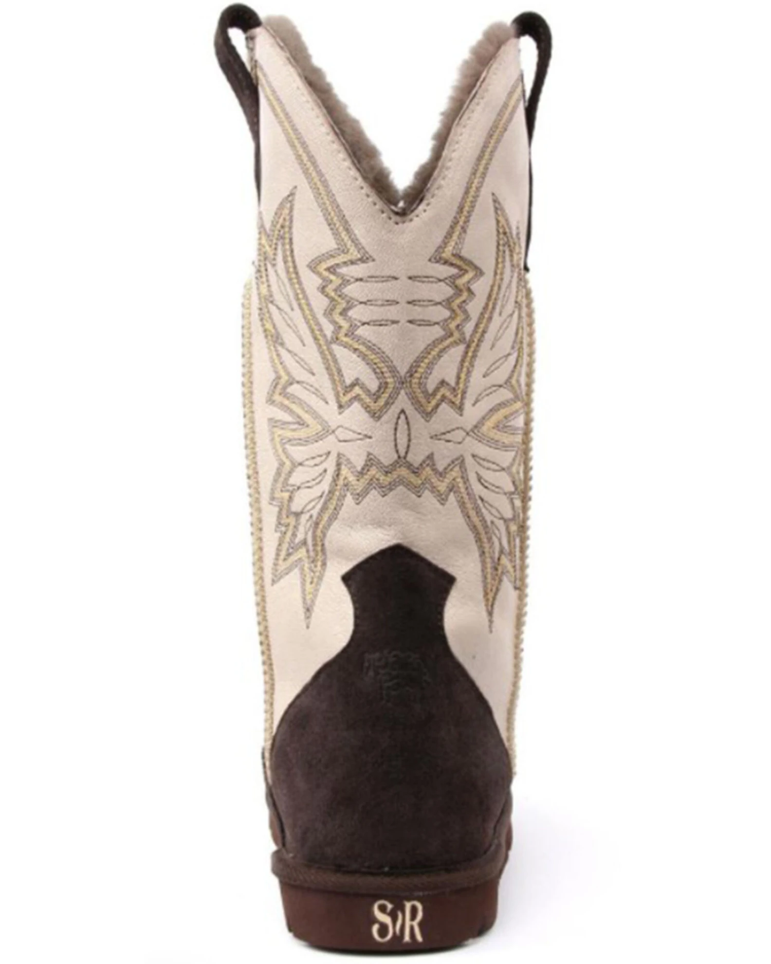 Superlamb Men's All Suede Western Boots - Round Toe 6 Superlamb Men's All Suede Western Boots - Round Toe - Image 4