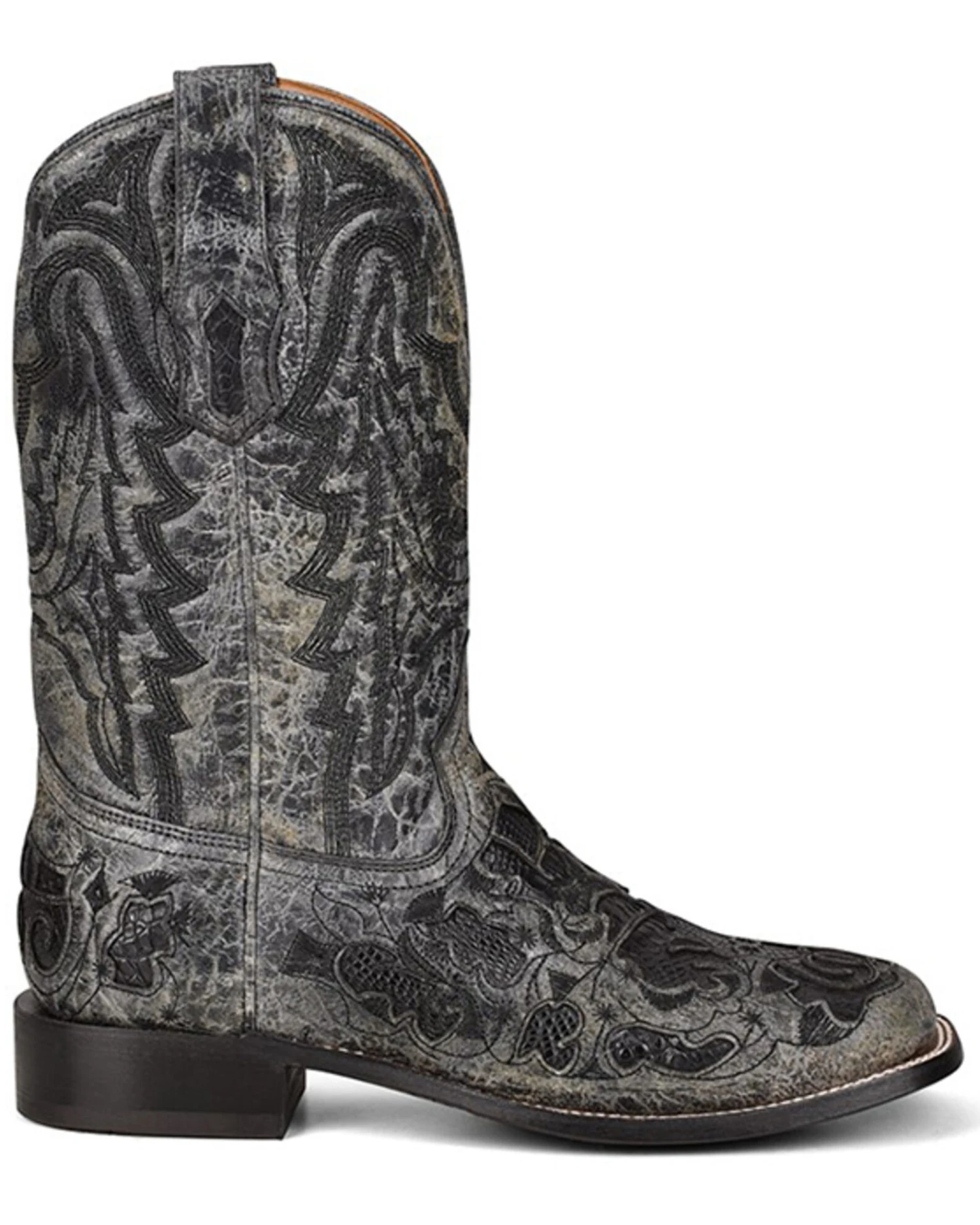 Corral Men's Exotic Alligator Inlay Western Boots - Broad Square Toe 6 Corral Men's Exotic Alligator Inlay Western Boots - Broad Square Toe - Image 4
