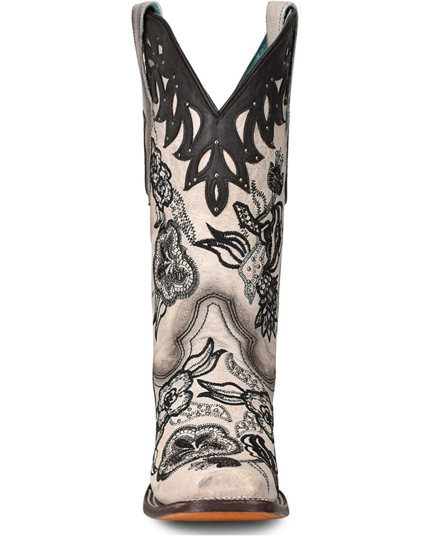 Corral Women's White Overlay Western Boots - Square Toe 5 Corral Women's White Overlay Western Boots - Square Toe - Image 3