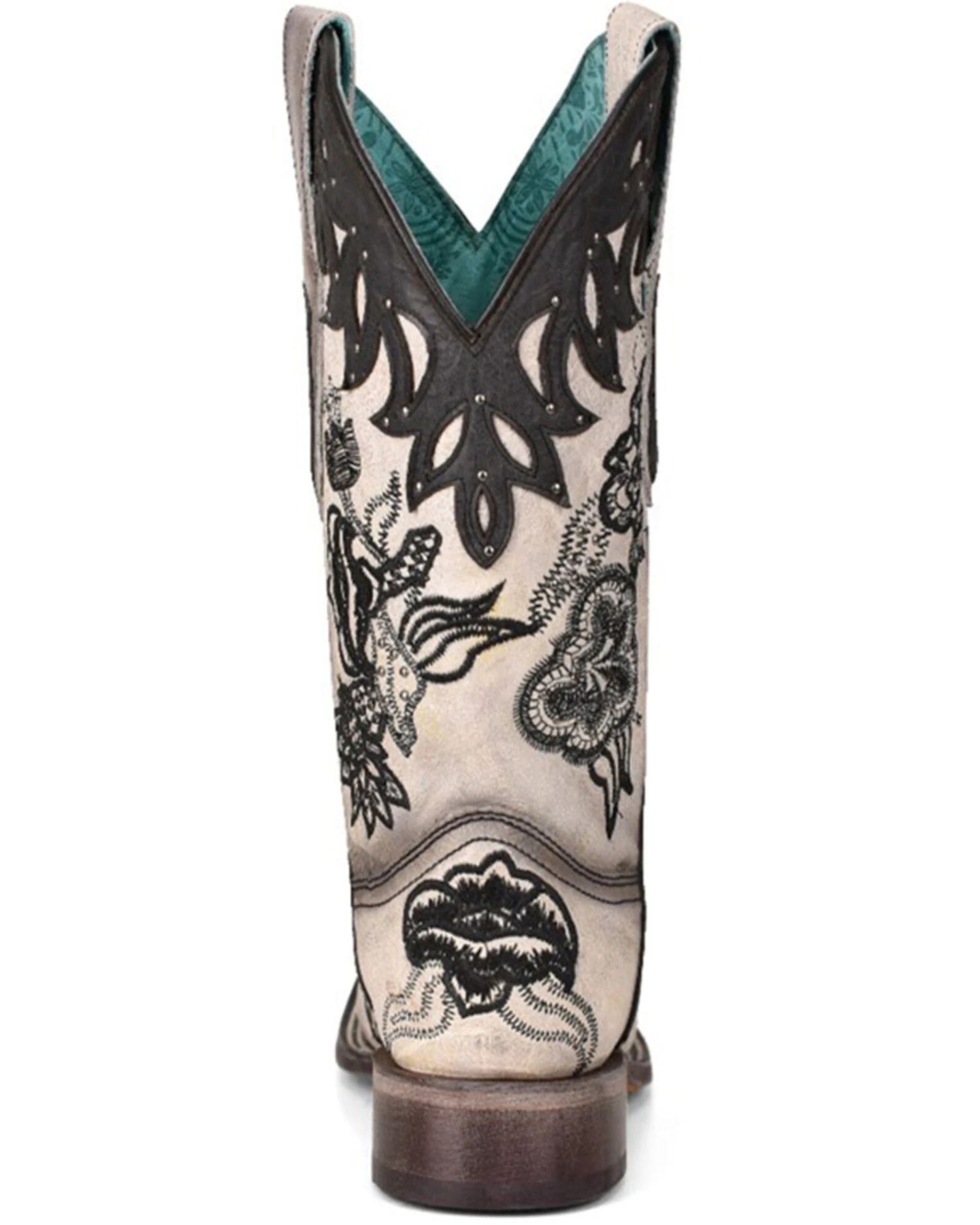 Corral Women's White Overlay Western Boots - Square Toe 4 Corral Women's White Overlay Western Boots - Square Toe - Image 2