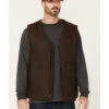 Hawx Men's Weathered Canvas Zip-Front Sherpa Lined Work Vest - Big 2 Hawx Men's Weathered Canvas Zip-Front Sherpa Lined Work Vest - Big -Western Cowboy Equipment Store 2000351544 200 P1