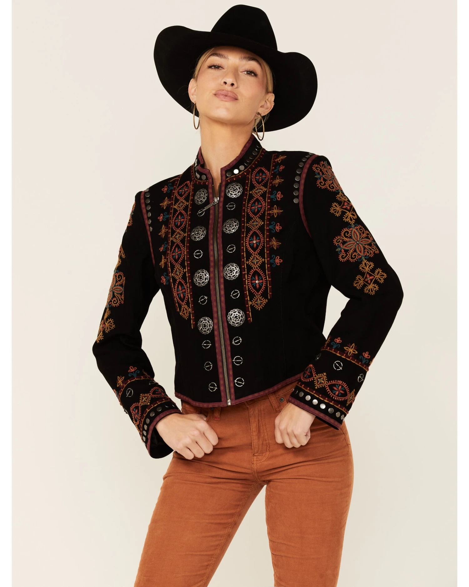 Double D Ranch Women's Ian With The Mohawk Zip-Front Suede Jacket 5 Double D Ranch Women's Ian With The Mohawk Zip-Front Suede Jacket - Image 3