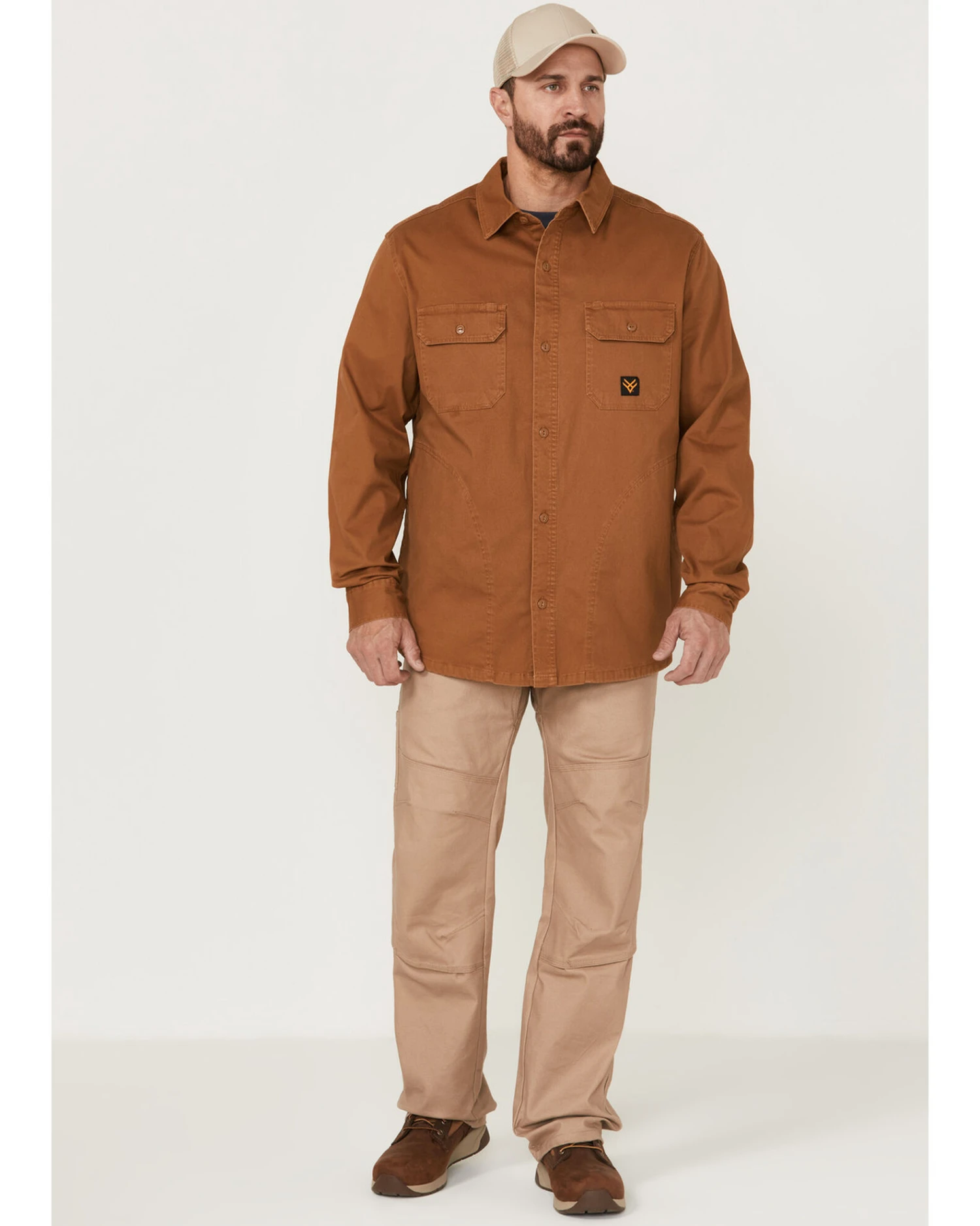 Hawx Men's Brawlins Weathered Bedford Button-Down Cord Work Shirt Jacket 5 Hawx Men's Brawlins Weathered Bedford Button-Down Cord Work Shirt Jacket - Image 3