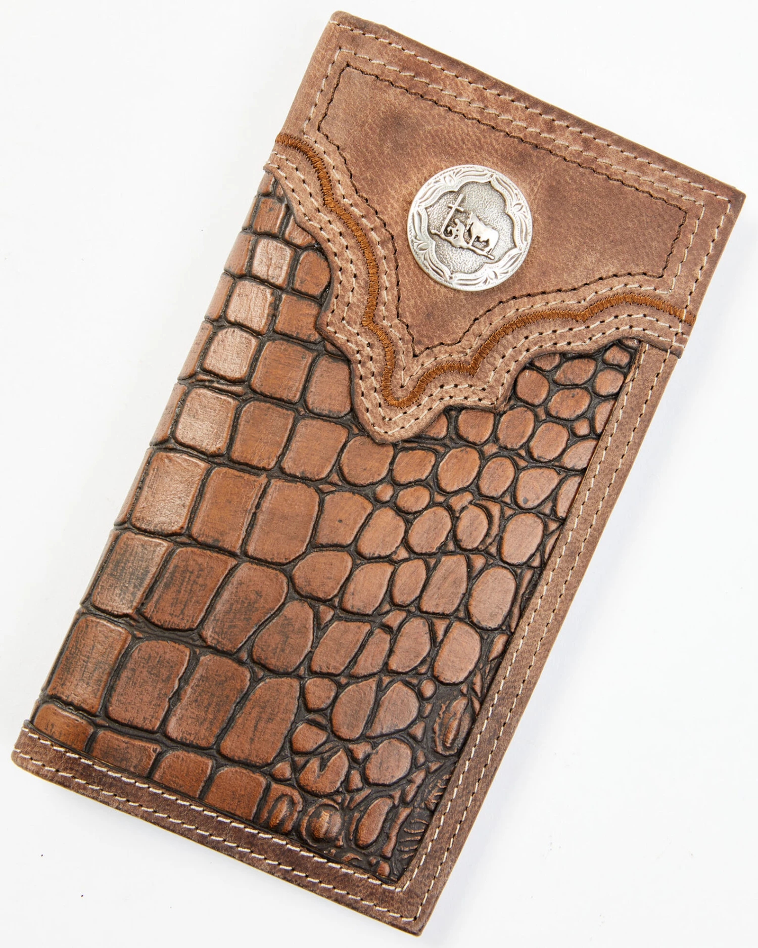 Cody James Men's Croc Praying Cowboy Checkbook Wallet 5 Cody James Men's Croc Praying Cowboy Checkbook Wallet - Image 3