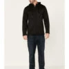 Hawx Men's Merrick Grid Back Zip-Front Fleece Hooded Work Jacket