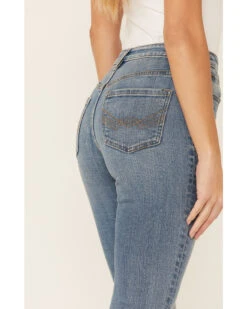 Idyllwind Women's Medium Wash Old West High Risin' Released Hem Flare Jeans 8 Idyllwind Women's Medium Wash Old West High Risin' Released Hem Flare Jeans -Western Cowboy Equipment Store 2000352047 420 P3