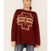 Pendleton Women's Colorful Print Drop-Shoulder Sweater 2 Pendleton Women's Colorful Print Drop-Shoulder Sweater -Western Cowboy Equipment Store 2000354645 600 P1