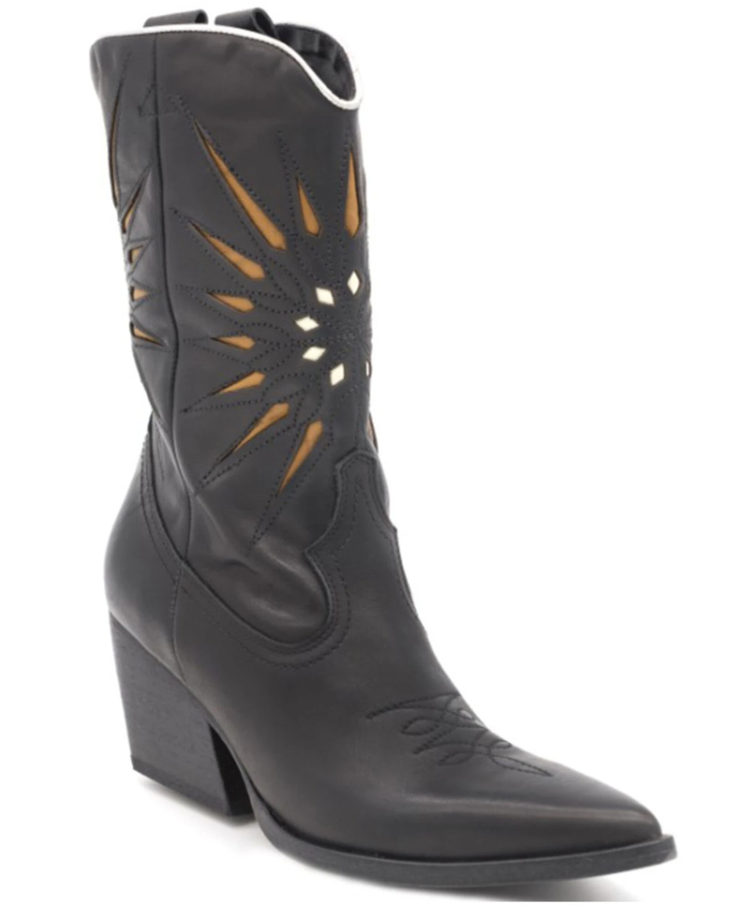 Golo Women's Contrasting Sun Western Boots - Pointed Toe 5 Golo Women's Contrasting Sun Western Boots - Pointed Toe - Image 3