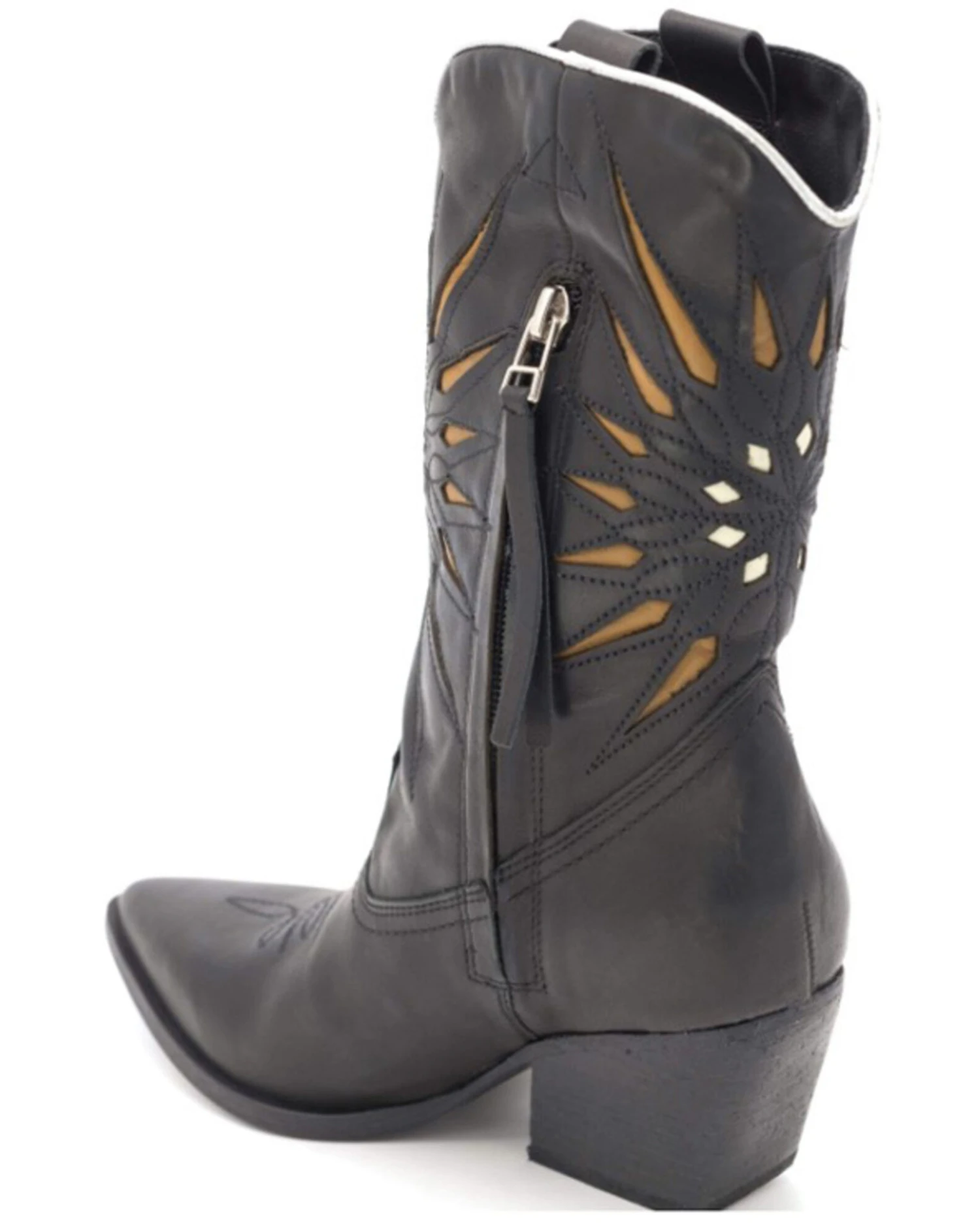 Golo Women's Contrasting Sun Western Boots - Pointed Toe 3 Golo Women's Contrasting Sun Western Boots - Pointed Toe