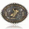 Montana Silversmiths Women's Pain Is Temporary Bull Riding Buckle 2 Montana Silversmiths Women's Pain Is Temporary Bull Riding Buckle -Western Cowboy Equipment Store 2000355724 040 P1