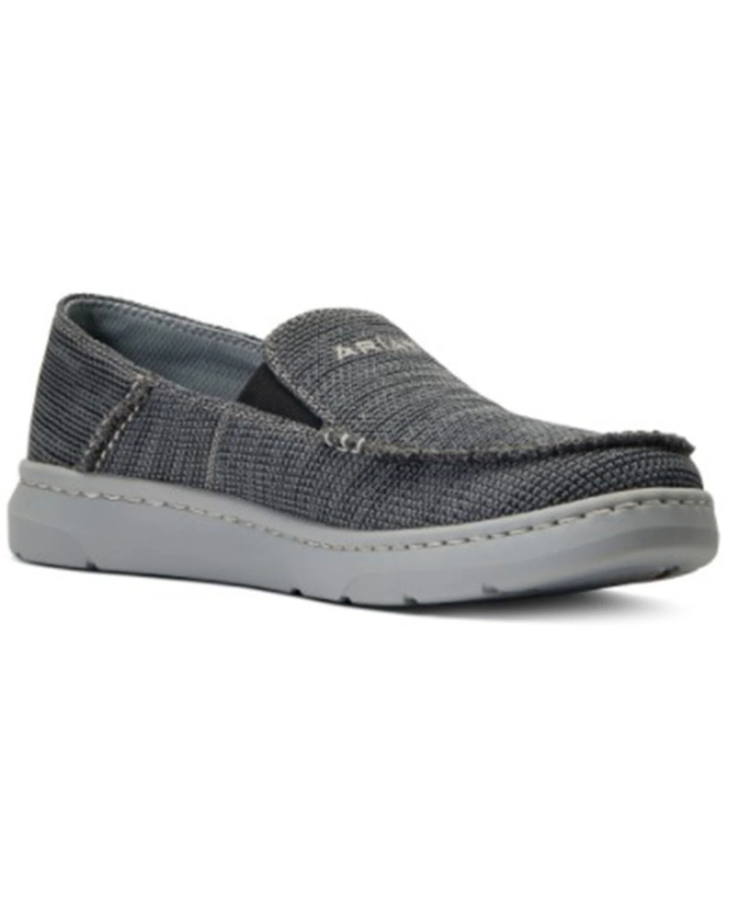 Ariat Men's Heather Brown Charcoal 360 Canvas Slip-On Casual Shoe - Moc Toe 6 Ariat Men's Heather Brown Charcoal 360 Canvas Slip-On Casual Shoe - Moc Toe - Image 4