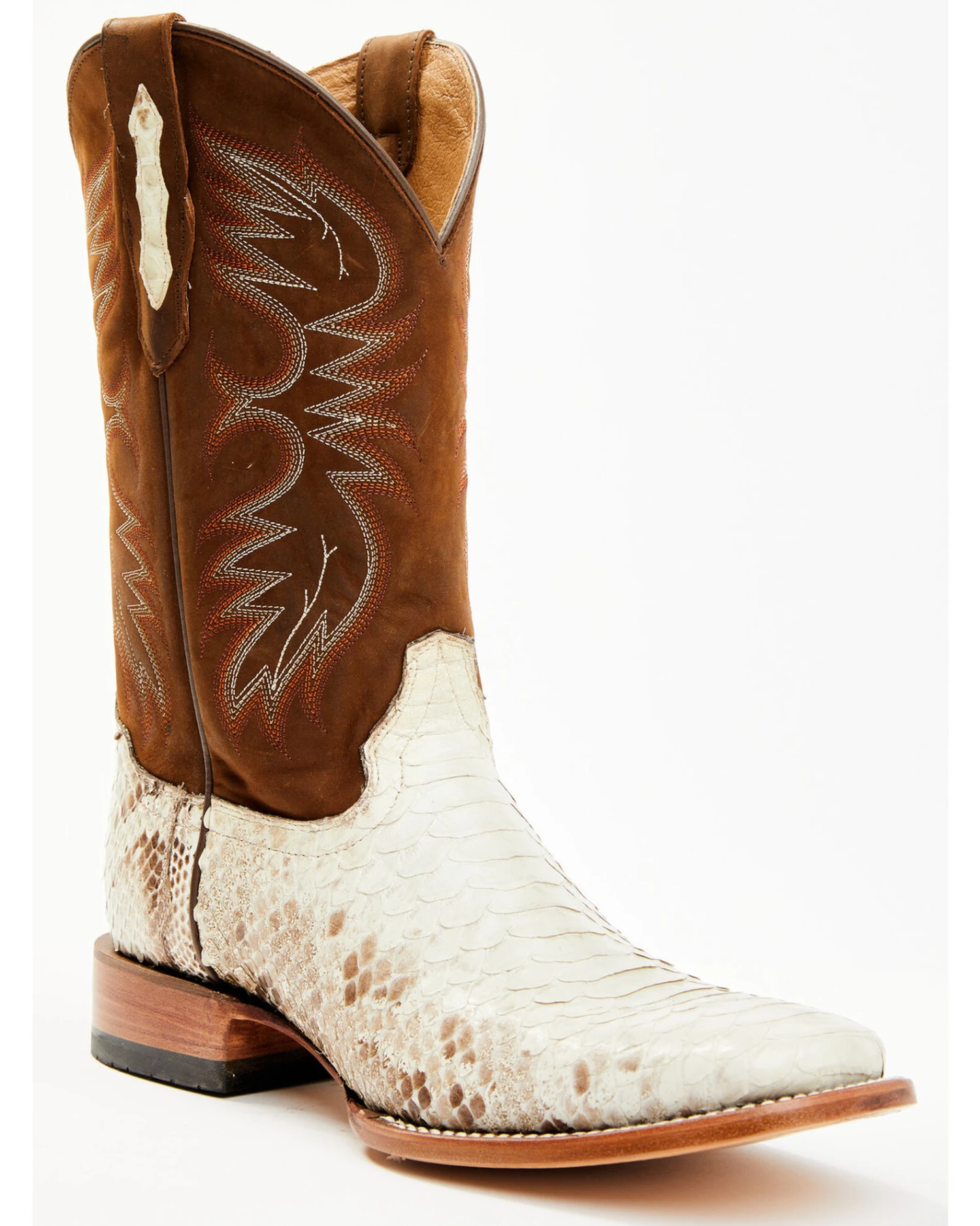 Cody James Men's Bone Python Exotic Western Boot - Broad Square Toe 4 Cody James Men's Bone Python Exotic Western Boot - Broad Square Toe - Image 2