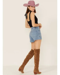 Lee Women's Vintage Daydream Modern High Rise All Purpose Side Zip Shorts 9 Lee Women's Vintage Daydream Modern High Rise All Purpose Side Zip Shorts -Western Cowboy Equipment Store 2000356762 400 P3