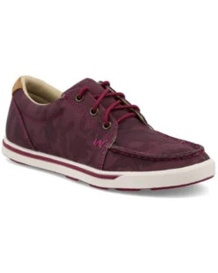 Wrangler Retro Women's Camo Print Casual Lace-Up Shoe - Moc Toe