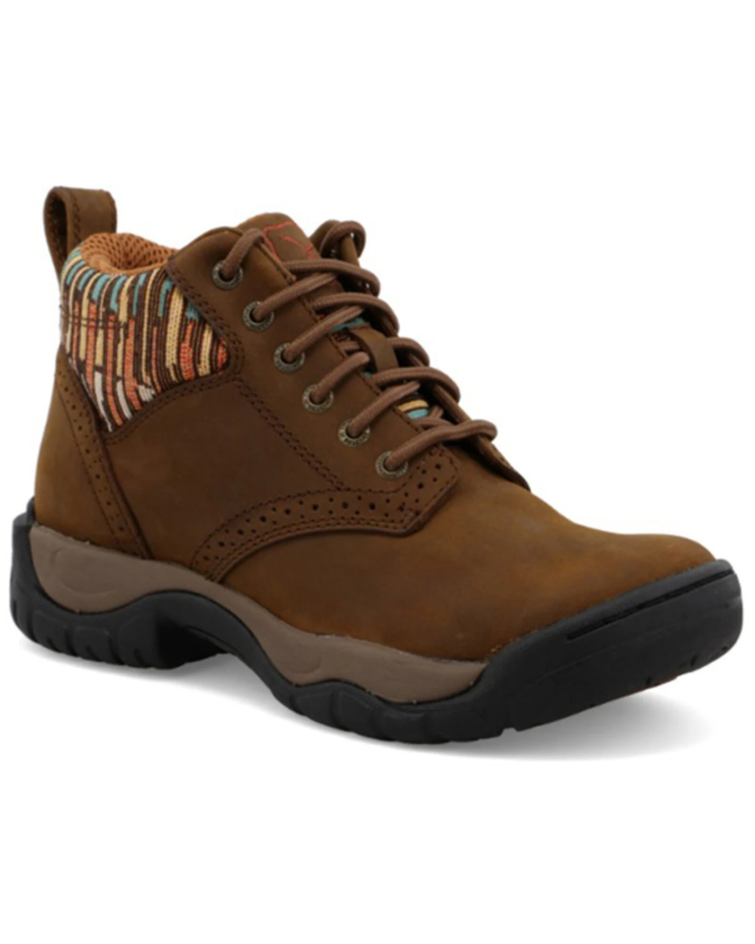 Twisted X Women's 4" All Around Lace-Up Hiking Multi Brown Work Boot - Round Toe 6 Twisted X Women's 4" All Around Lace-Up Hiking Multi Brown Work Boot - Round Toe - Image 4