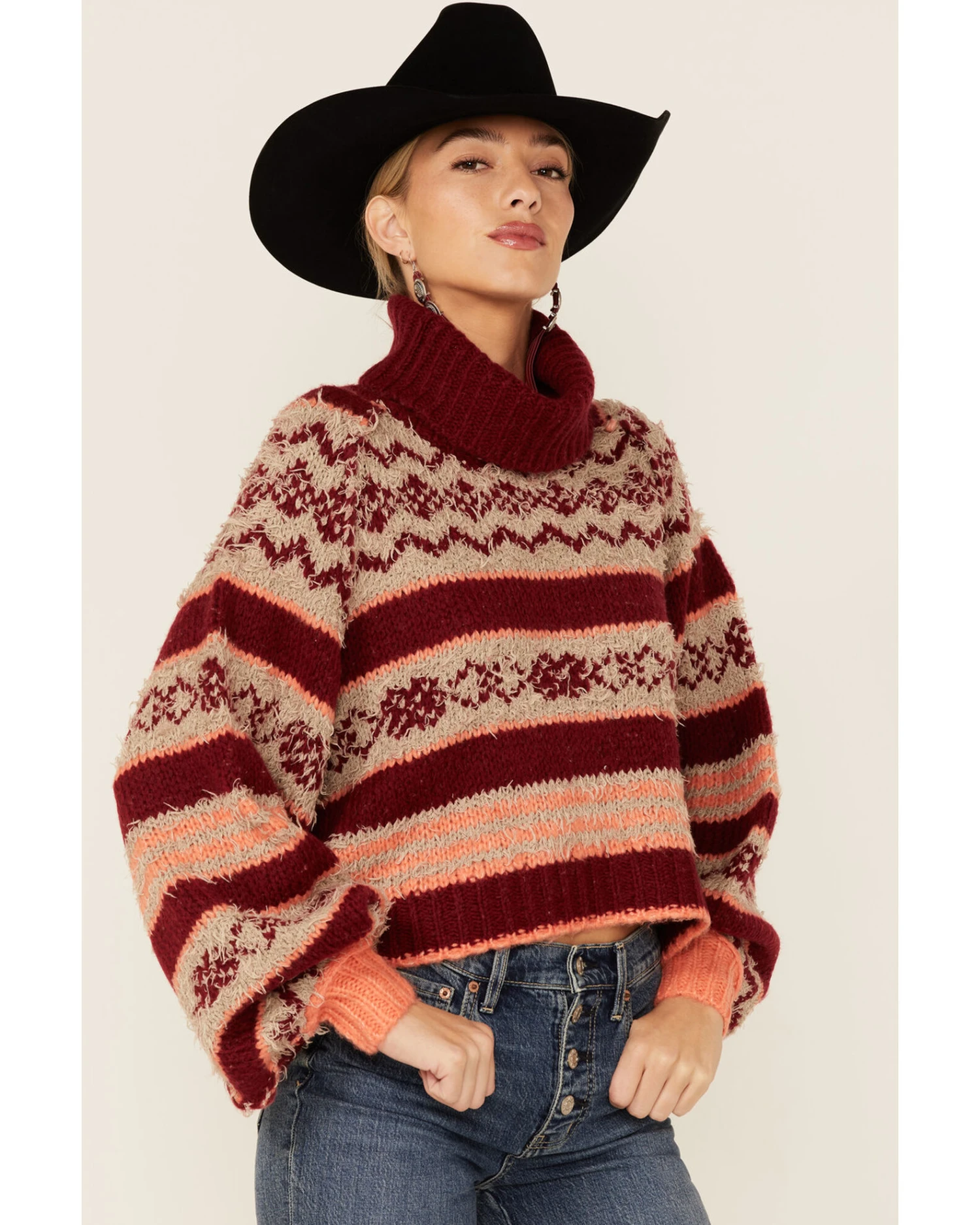 Free People Women's Check Me Out Sweater 6 Free People Women's Check Me Out Sweater - Image 4