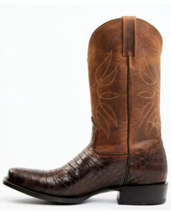 Moonshine Spirit Men's Madison Brown Printed Leather Western Boots - Square Toe 13 Moonshine Spirit Men's Madison Brown Printed Leather Western Boots - Square Toe -Western Cowboy Equipment Store 2000357173 200 P3