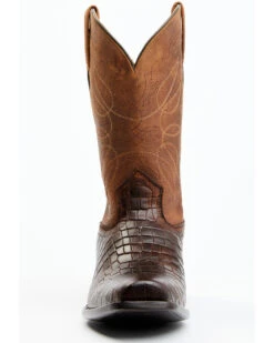 Moonshine Spirit Men's Madison Brown Printed Leather Western Boots - Square Toe 12 Moonshine Spirit Men's Madison Brown Printed Leather Western Boots - Square Toe -Western Cowboy Equipment Store 2000357173 200 P4