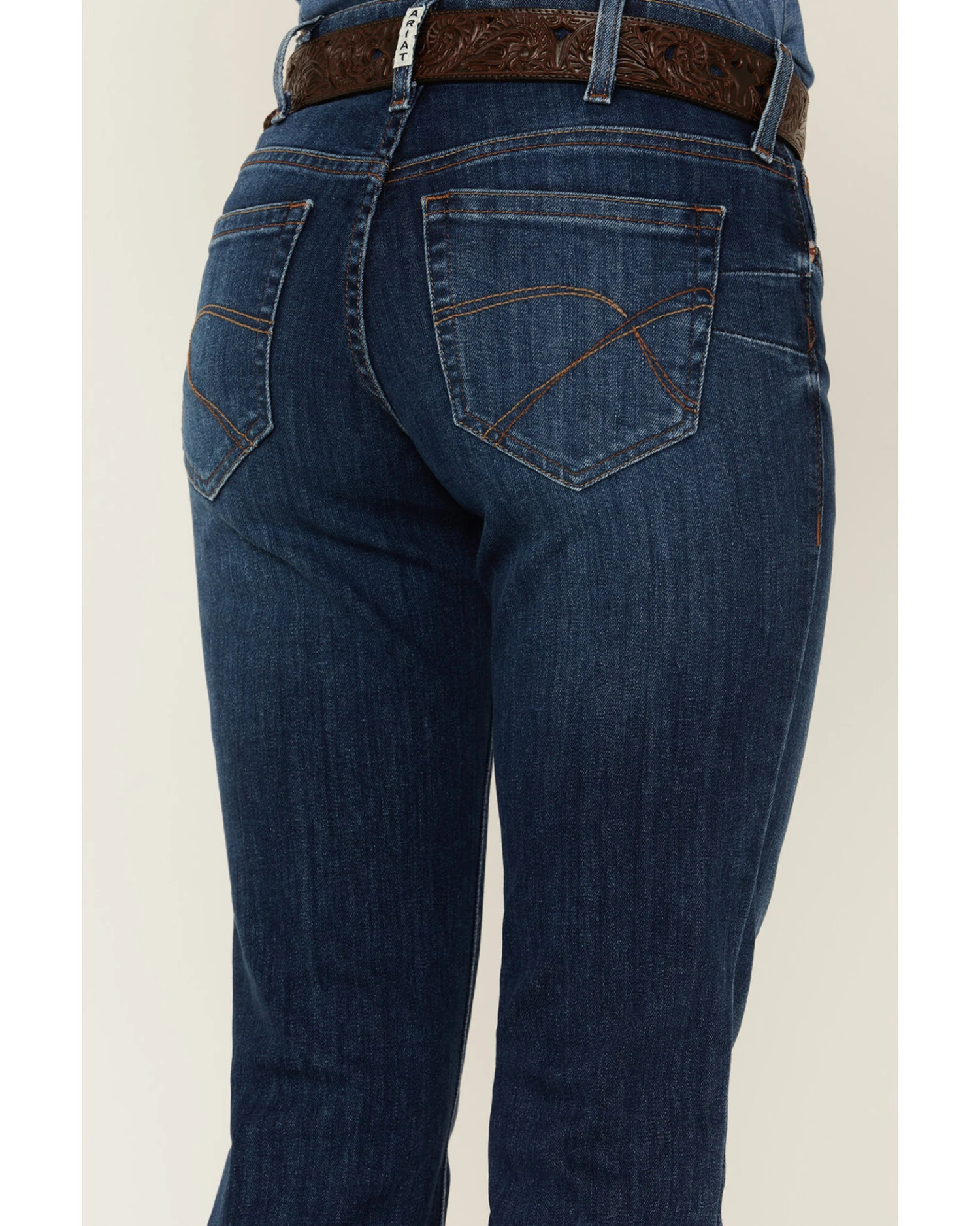 Ariat Women's R.E.A.L Mid Rise Candace Straight Jeans 4 Ariat Women's R.E.A.L Mid Rise Candace Straight Jeans - Image 2