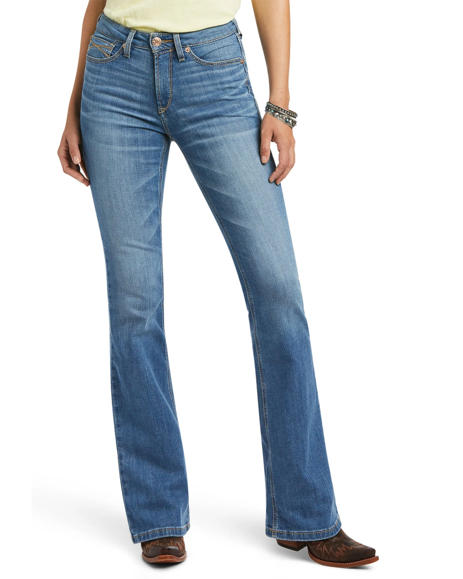 Ariat Women's R.E.A.L. Daniela High Rise Bootcut Jeans 4 Ariat Women's R.E.A.L. Daniela High Rise Bootcut Jeans - Image 2