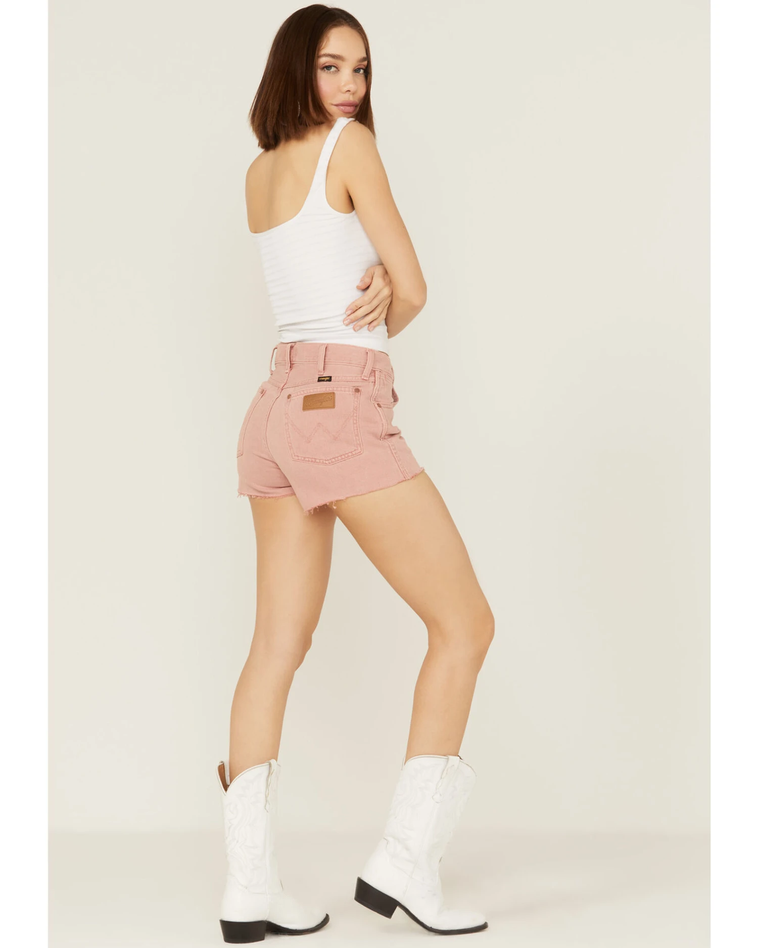 Wrangler Women's High Rise Denim Festival Shorts 4 Wrangler Women's High Rise Denim Festival Shorts - Image 2