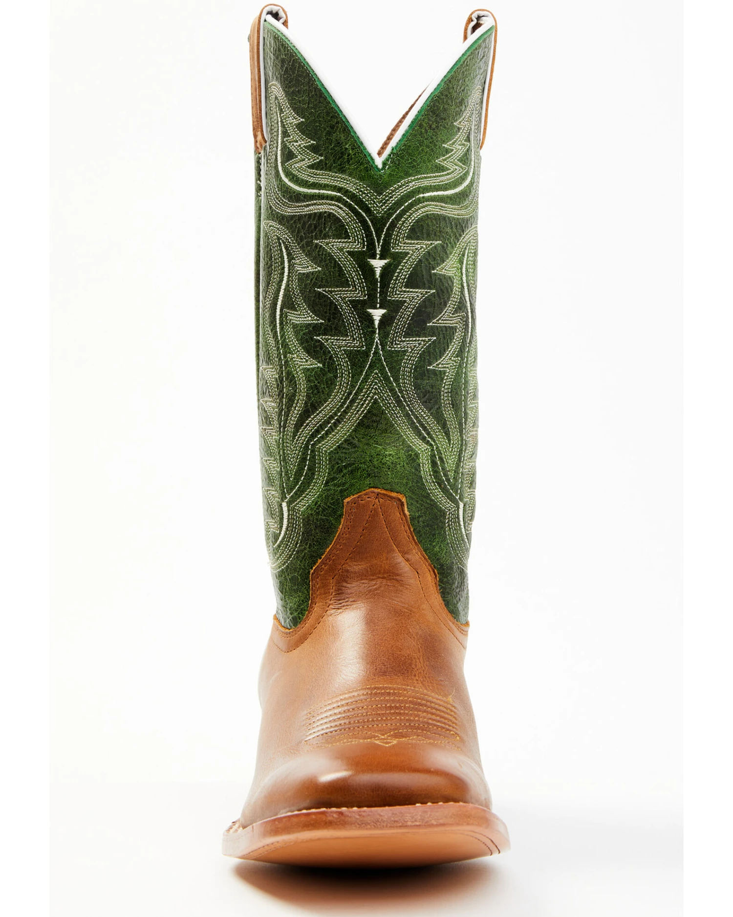 Cody James Men's Peridot Green Leather Western Boots - Broad Square Toe 3 Cody James Men's Peridot Green Leather Western Boots - Broad Square Toe