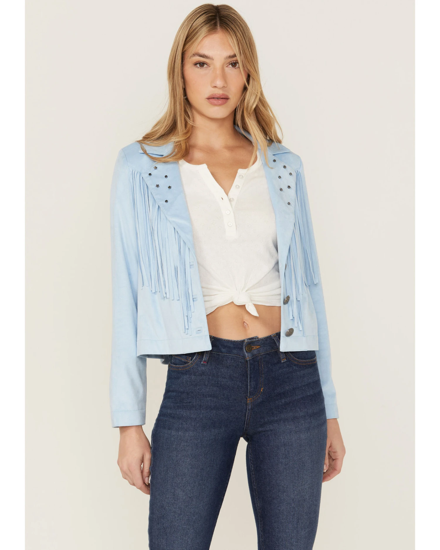 Idyllwind Women's Robyn Faux Suede Fringe Jacket 4 Idyllwind Women's Robyn Faux Suede Fringe Jacket - Image 2