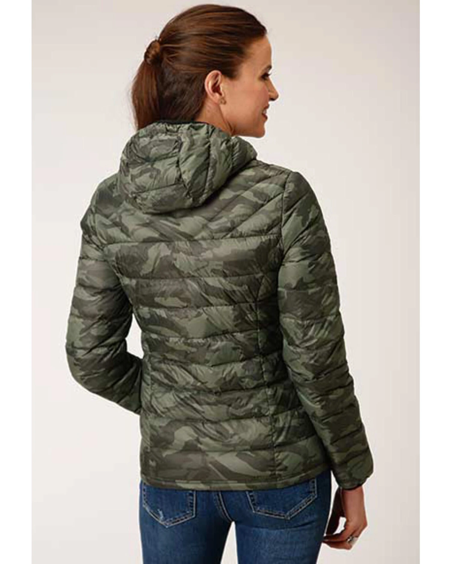Roper Women's Camo Quilted Puffer Hooded Jacket 3 Roper Women's Camo Quilted Puffer Hooded Jacket