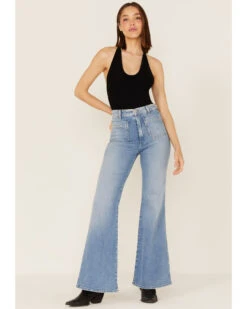 Wrangler X Fender Women's Wanderer Cowgirl Rockstar Medium Wash High Rise Flare Jeans 9 Wrangler X Fender Women's Wanderer Cowgirl Rockstar Medium Wash High Rise Flare Jeans -Western Cowboy Equipment Store 2000360368 400 P1
