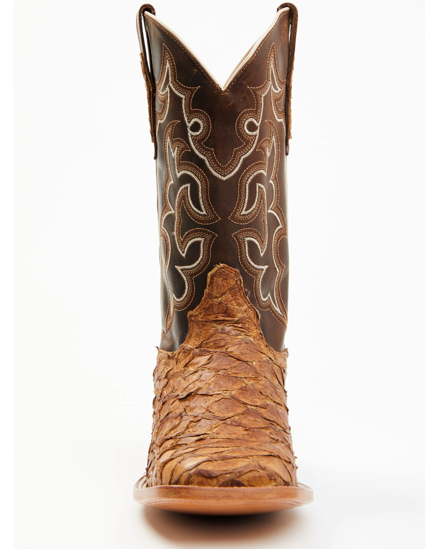 Cody James Men's Exotic Pirarucu Skin Western Boots - Broad Square Toe 4 Cody James Men's Exotic Pirarucu Skin Western Boots - Broad Square Toe - Image 2