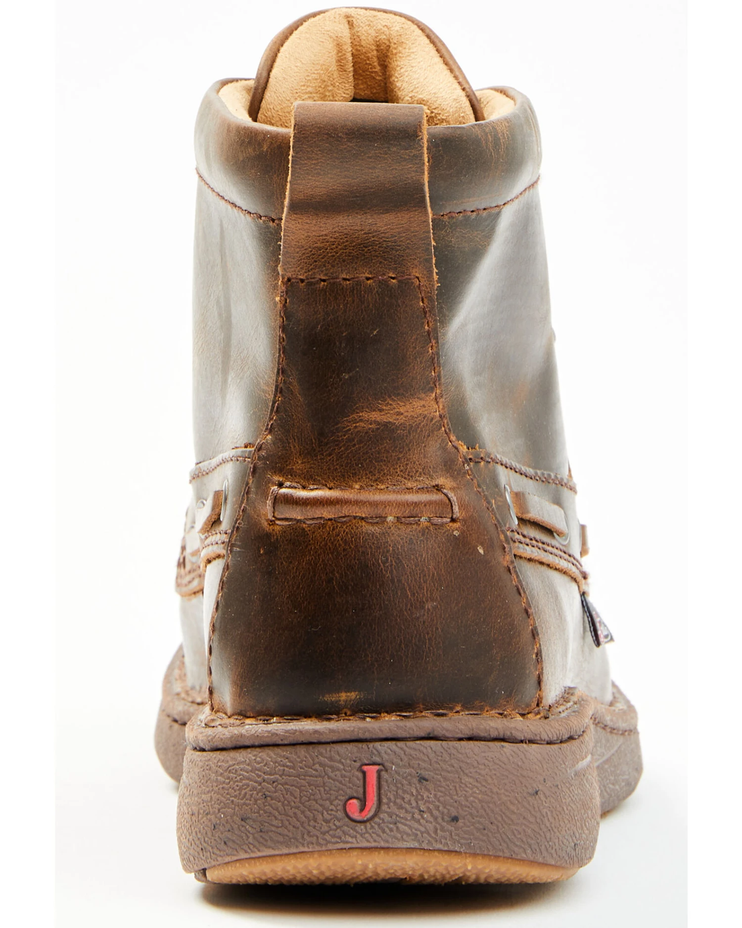 Justin Men's Hazer Brown Casual Lace-Up Lacer Shoe - Moc Toe 7 Justin Men's Hazer Brown Casual Lace-Up Lacer Shoe - Moc Toe - Image 5