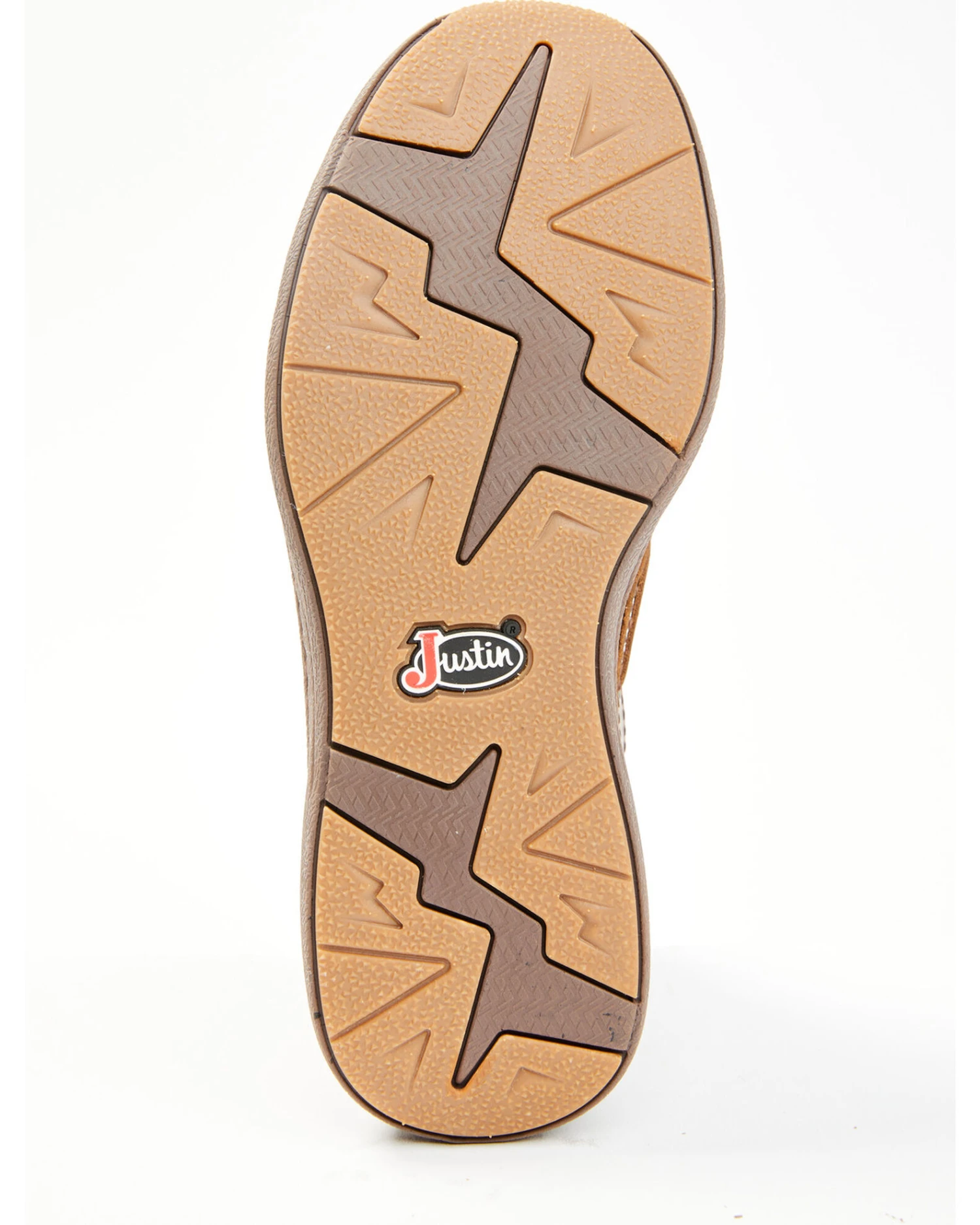 Justin Men's Hazer Brown Casual Lace-Up Lacer Shoe - Moc Toe 4 Justin Men's Hazer Brown Casual Lace-Up Lacer Shoe - Moc Toe - Image 2