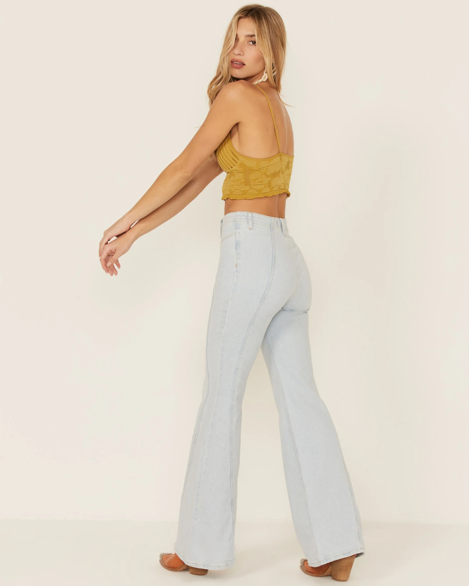 Free People Women's Florence Flare Jeans 4 Free People Women's Florence Flare Jeans - Image 2