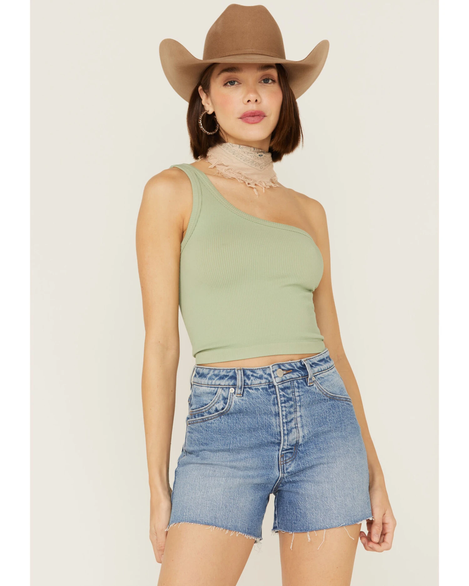 Rolla's Women's Salty Medium Wash High Rise Original Eco Salty Shorts 3 Rolla's Women's Salty Medium Wash High Rise Original Eco Salty Shorts